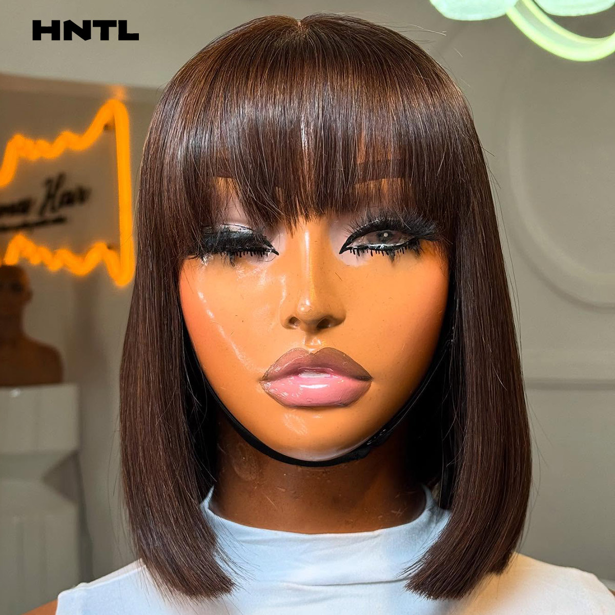 Pre Parted 13X4 Lace Front Bob Wig - Peruka Wear & Go bez kleju,