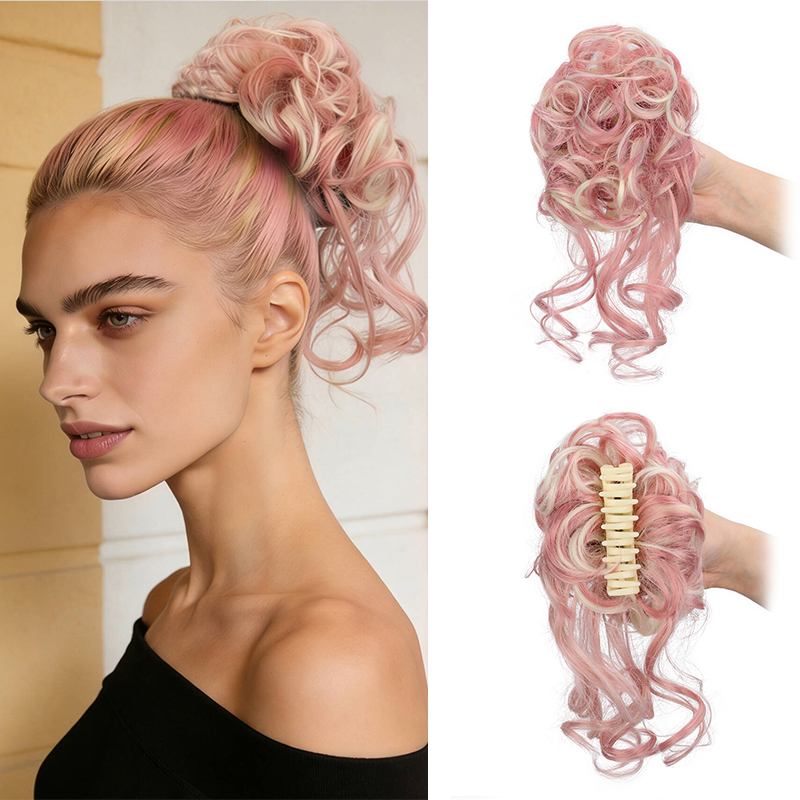 Zestaw do tworzenia koków: syn – Claw Clip Messy Bun Hair Piece recenzja i cena