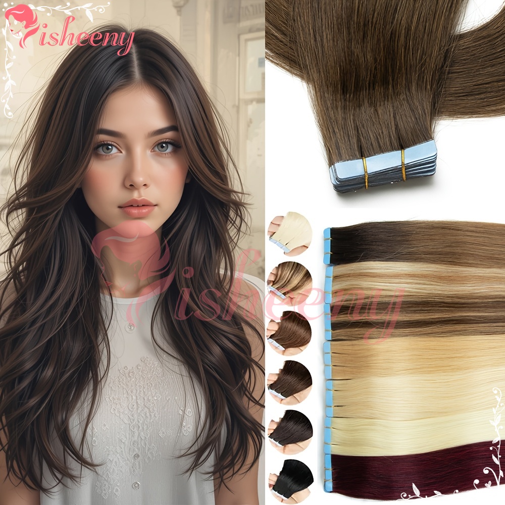 Isheeny – proste, doczepiane p – Invisible Tape In Extensions Real Hair recenzja i cena