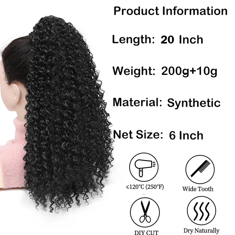 Afro Puff – syntetyczna, kręco – Drawstring Afro Curly Puff Ponytail recenzja i cena