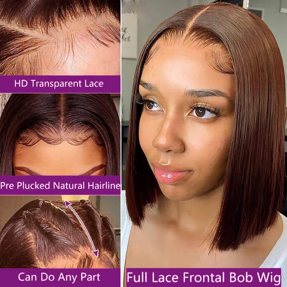 Peruka z krótkim bobem w kolor – Pre Parted 13X4 Lace Front Bob Wig recenzja i cena
