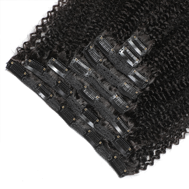 Afro Human Hair Clip In Extens – Seamless Clip In Hair Extensions Human Hair recenzja i cena